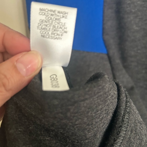 Gianni Bini Blue & Gray Long Sleeve Fitted Dress, Color-Block Style size M NWT - Picture 5 of 7